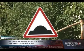 На улице Аблязимова установили лежачего полицейского для повышения безопасности пешеходов.