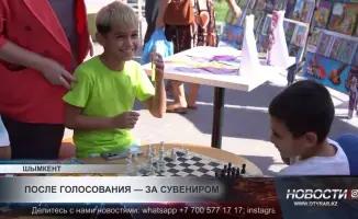Ярмарка ремесленников на Арбате Шымкента в день выборов