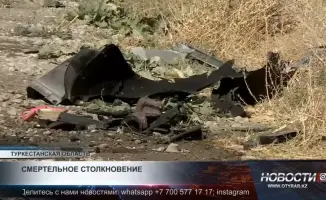 Два человека погибли в лобовом столкновении автомобилей в Туркестанской области