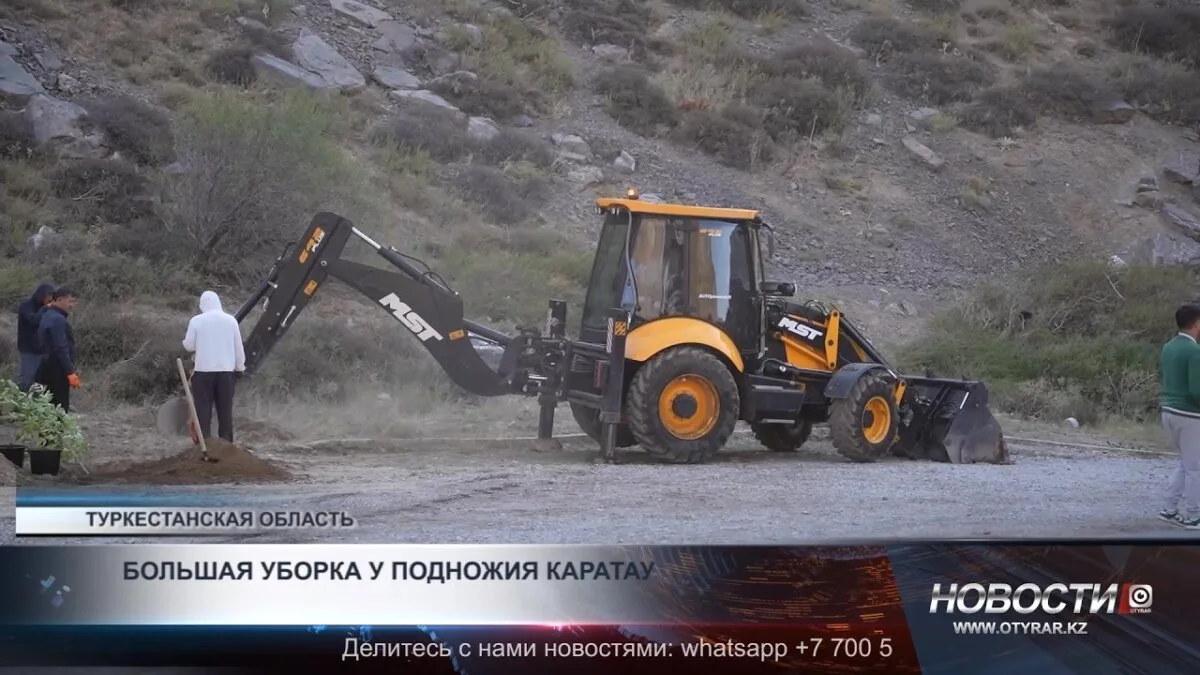 Высадка 100 деревьев у подножия Каратау: шаг к восстановлению экосистемы и улучшению качества воздуха в регионе